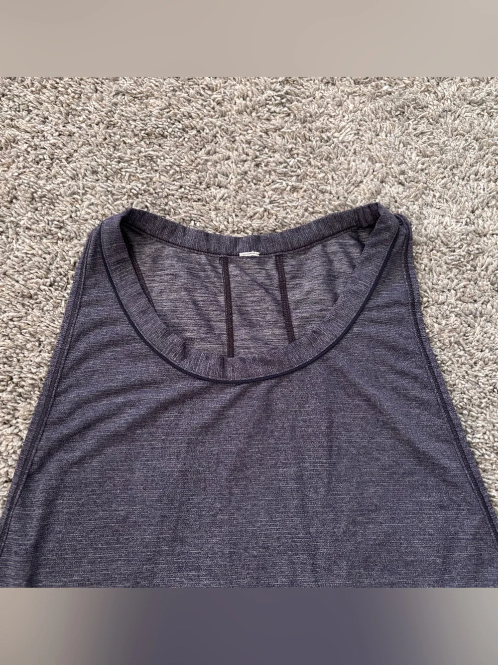 Lululemon Pace Perfect Loose Semi Cropped Athletic Tank Top Size 6 No size tag